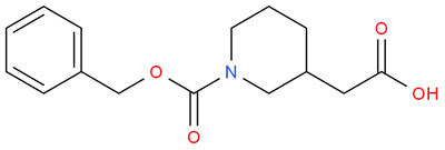N-Cbz-3-Acide pipéridineacétique CAS 86827-10-3